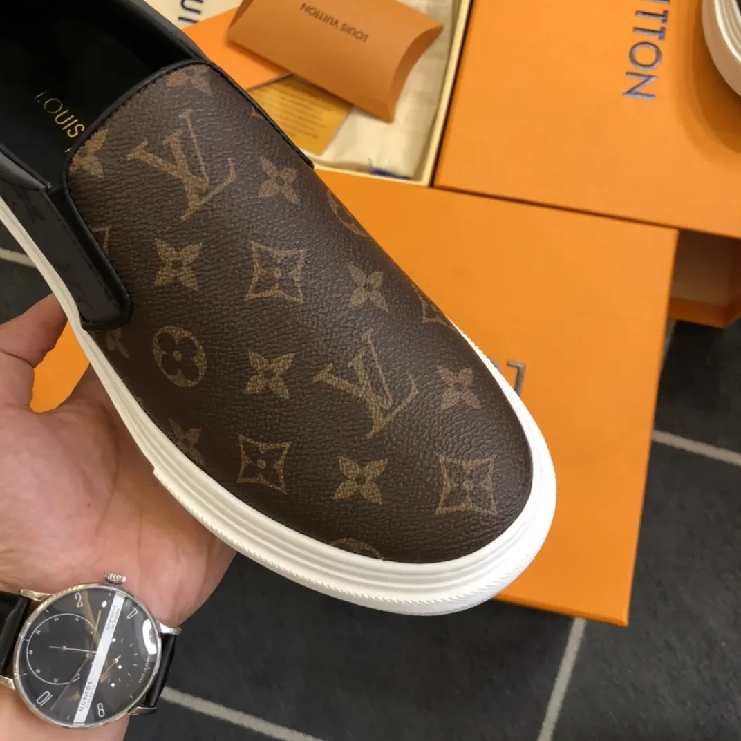 Louis Vuitton LV Slip On Brown