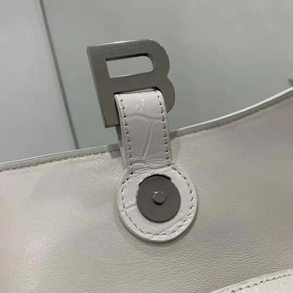 Balenciaga Downtown XS Shoulder Bag in White for Women Balenciaga Downtown XS Shoulder Bag in White for Women