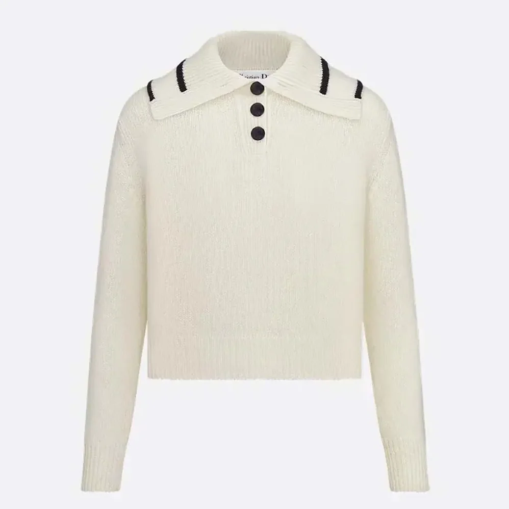 Dior DiorAlps Sweater White Wool and Cashmere Knit for Women