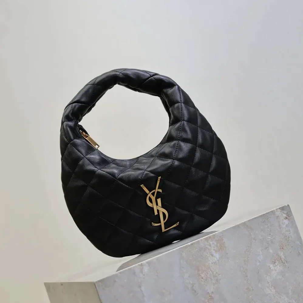 Saint Laurent YSL Icarino In Quilted Nappa for Women in Black