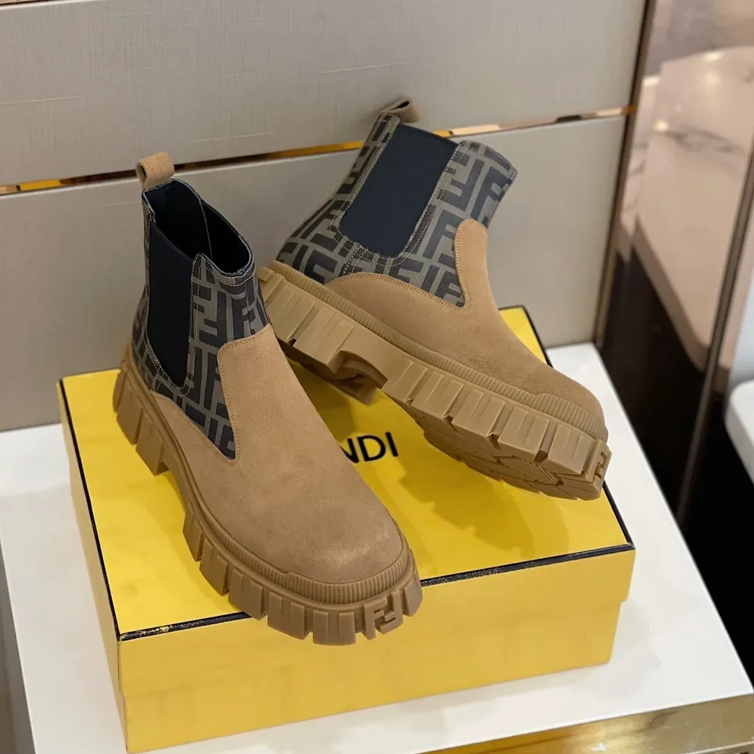 Fendi Chelsea Boots Brown Fendi Chelsea Boots Brown