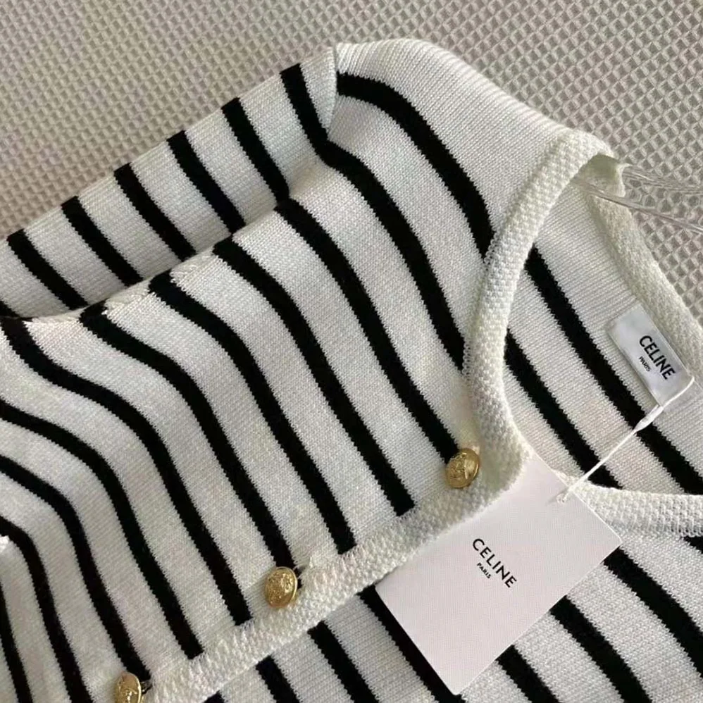 Celine Chasseur Jacket in Striped Wool for Women