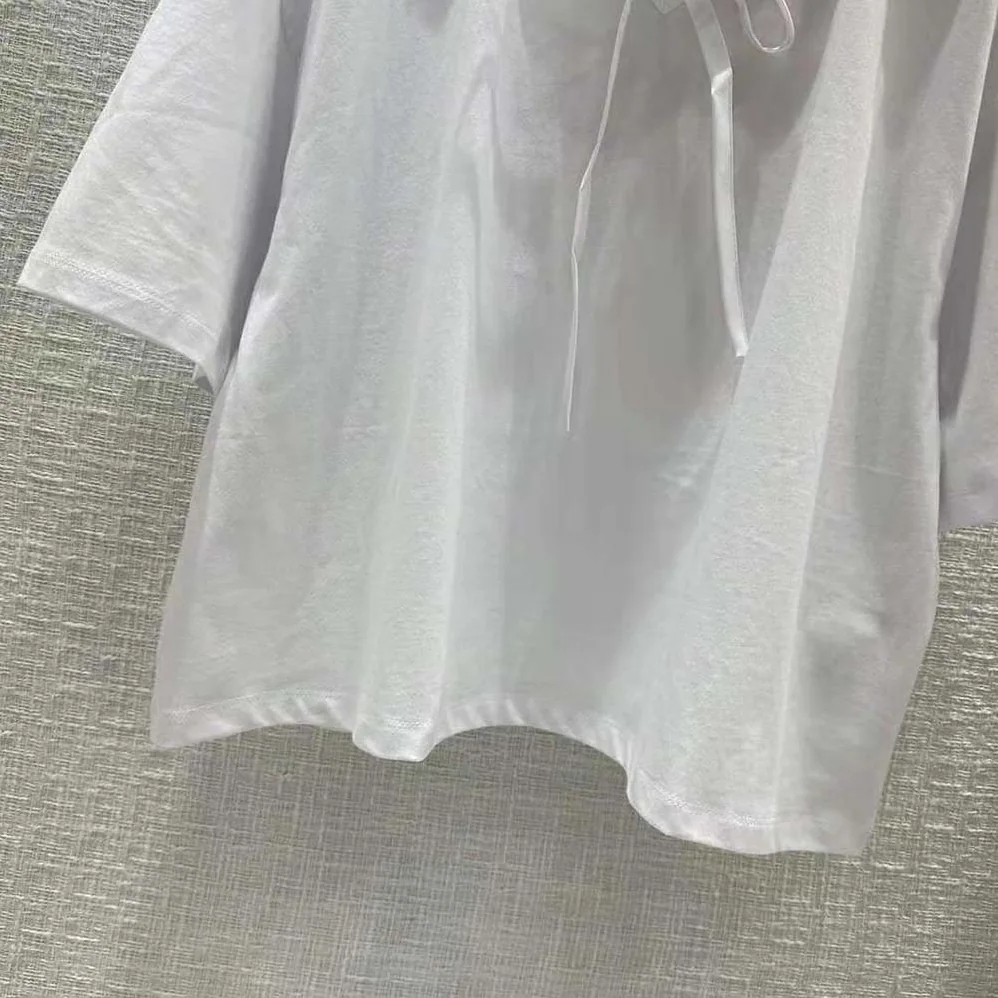 Miu Miu Embroidered Cotton T for Women in shirt with Embroidered Logo Miu Miu Embroidered Cotton T for Women in shirt with Embroidered Logo