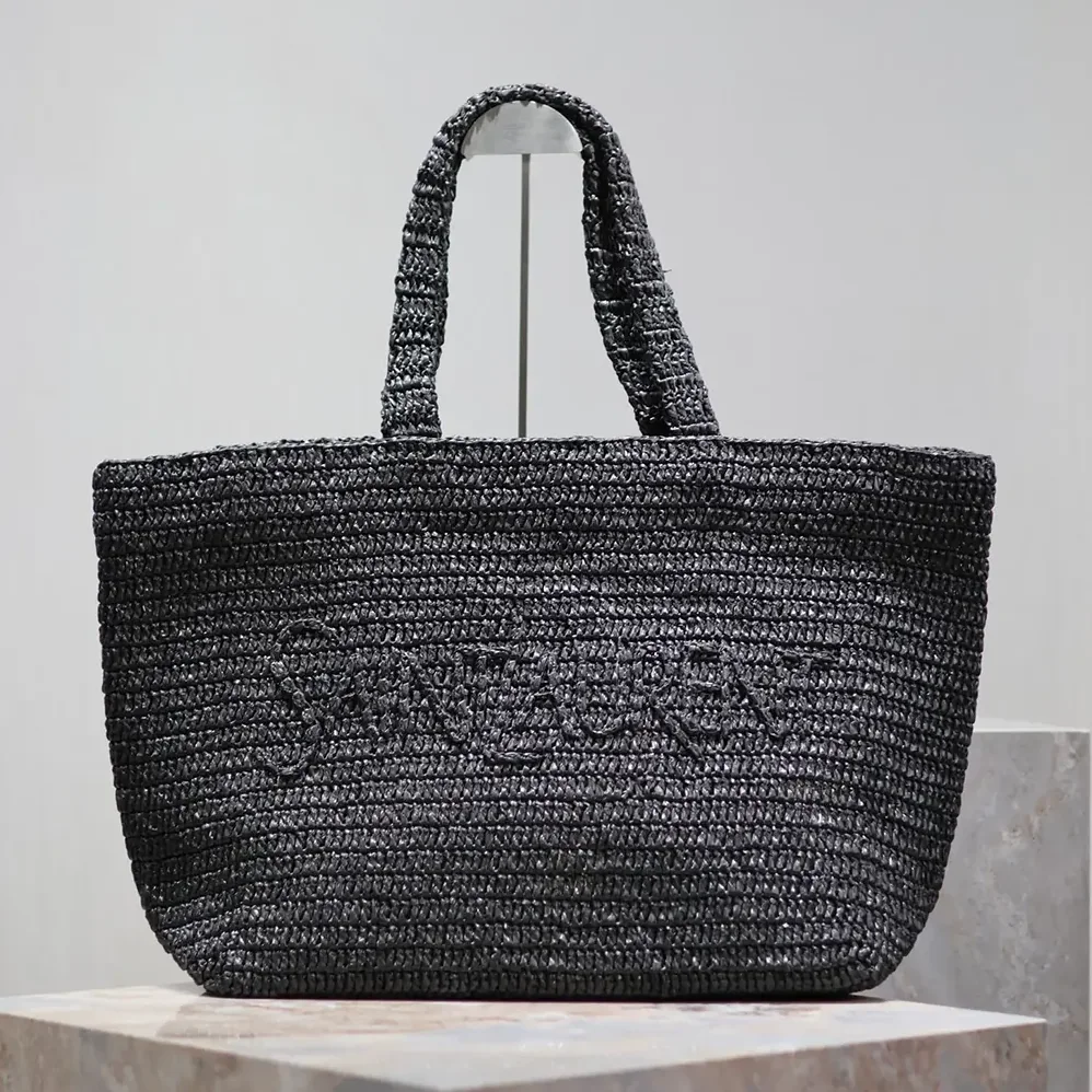 Saint Laurent YSL Saint Laurent Tote in Raffia for Unisex Saint Laurent YSL Saint Laurent Tote in Raffia for Unisex