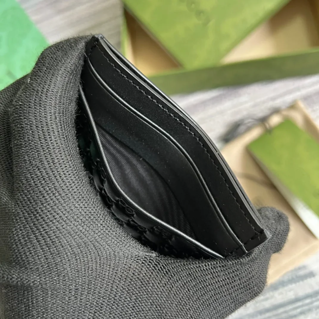 GG Ssima Card Case Black / GG Ssima Card Case Black /