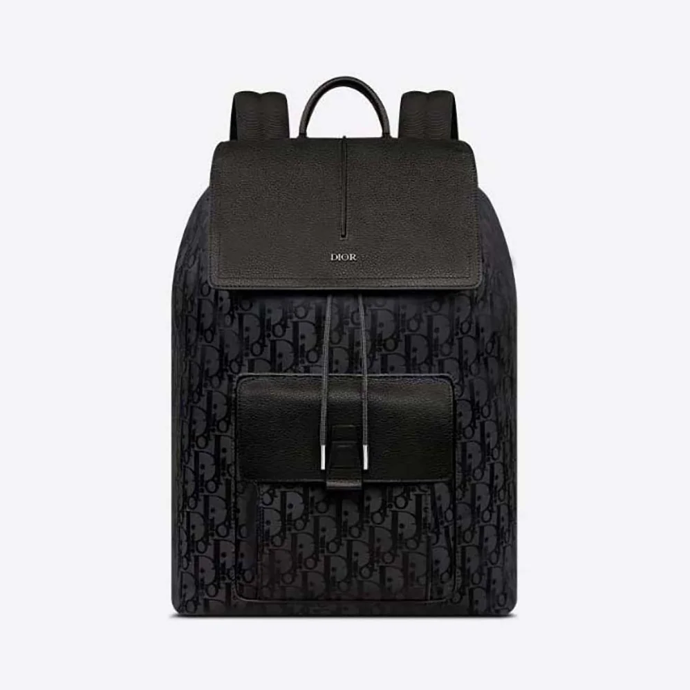 Dior Motion Backpack Black Dior Oblique Mirage Technical Fabric and Grained Calfskin for Men Dior Motion Backpack Black Dior Oblique Mirage Technical Fabric and Grained Calfskin for Men