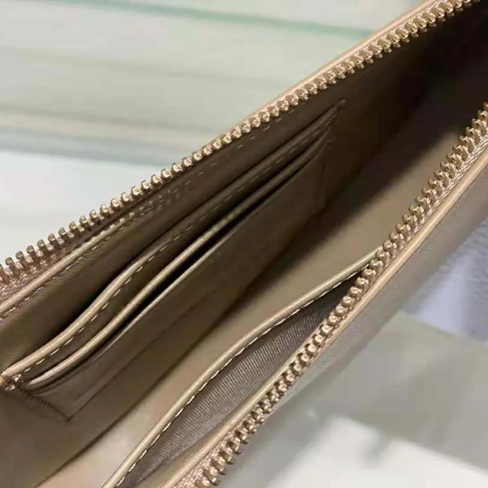 Dior Saddle Shoulder Pouch Biscuit Goatskin for Women