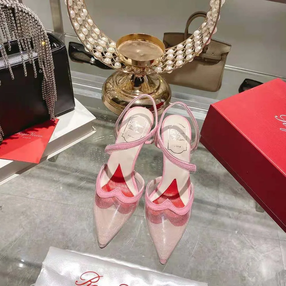Roger Vivier I Love Vivier Slingback Pumps in PVC for Women in Pink
