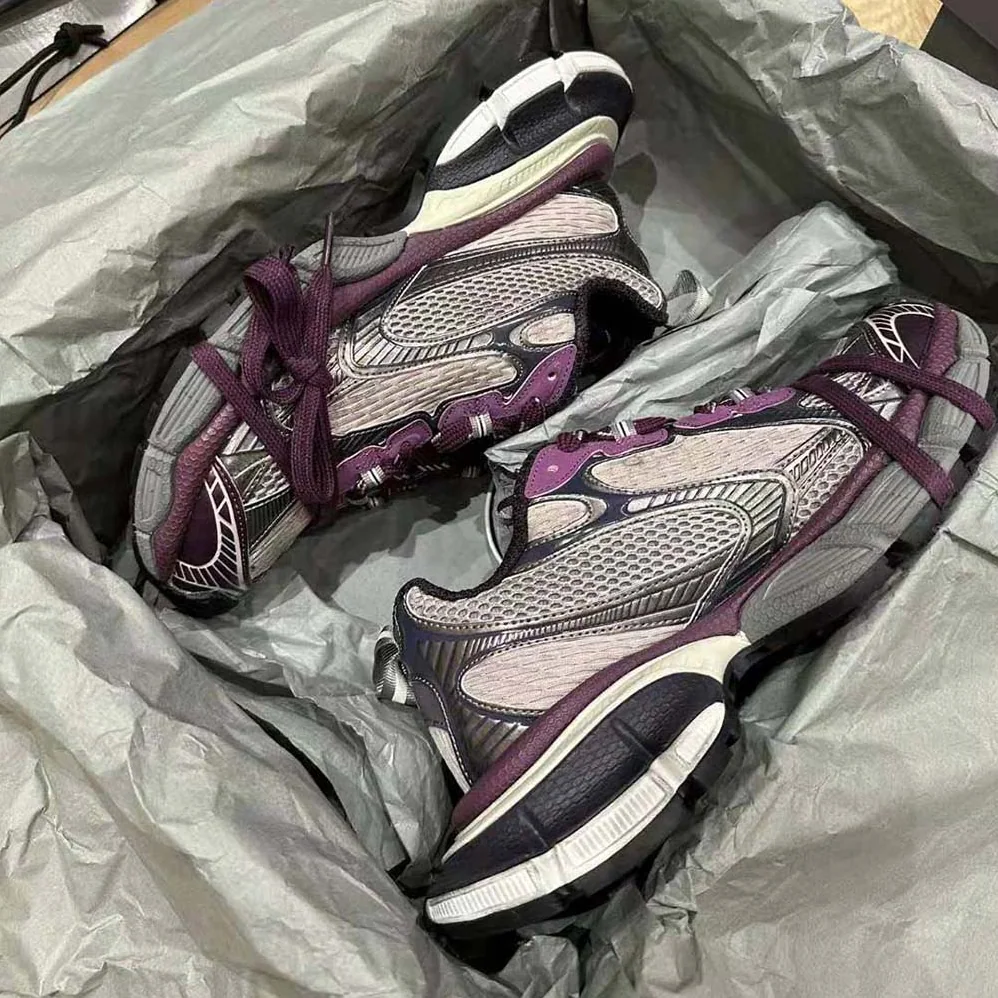 Balenciaga 3XL Sneaker in Purple and Grey Mesh and Polyurethane for Women Balenciaga 3XL Sneaker in Purple and Grey Mesh and Polyurethane for Women