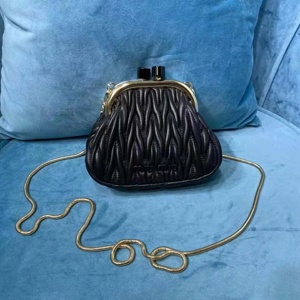 Miu Miu Miu Belle Nappa Leather Mini-Bag for Women in Black