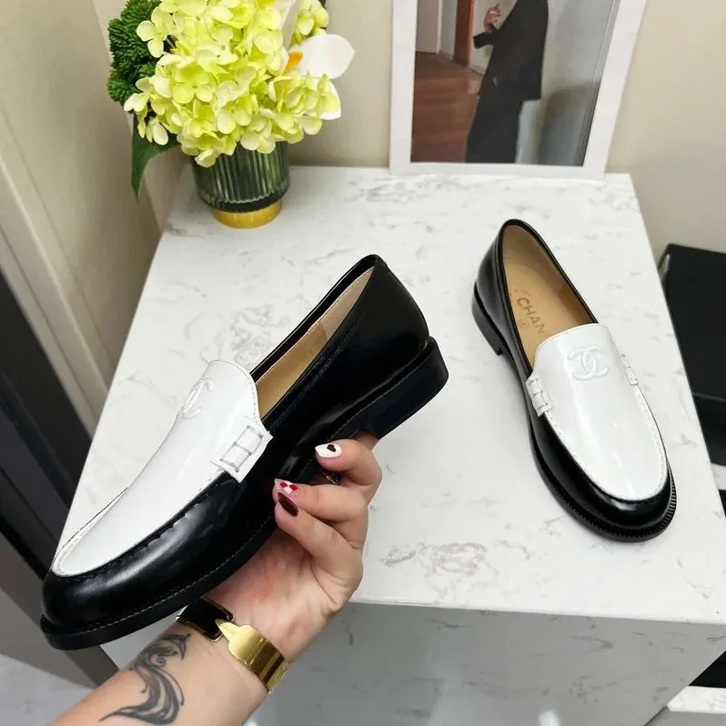 Chanel Moccasins Loafers White