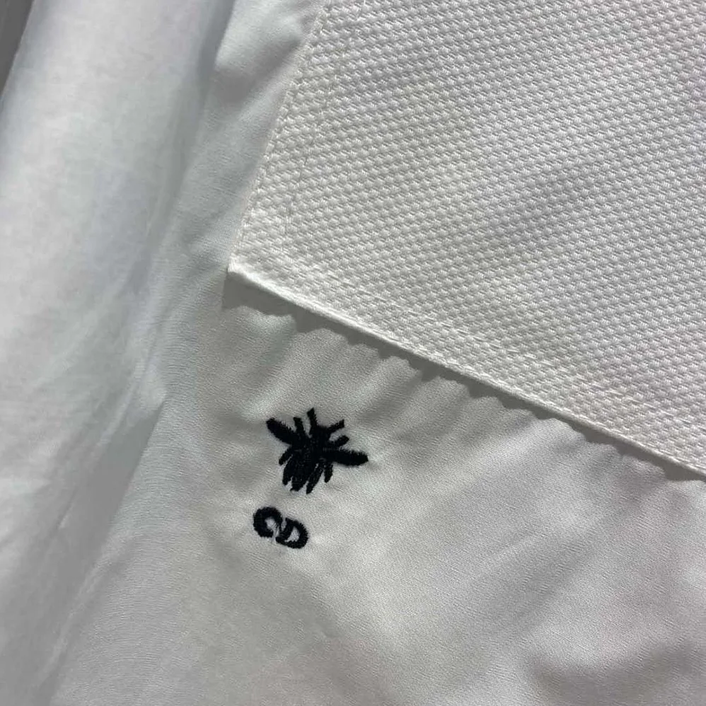 Dior Blouse with Plastron White Cotton Poplin for Women Dior Blouse with Plastron White Cotton Poplin for Women