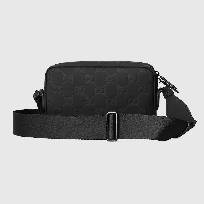Gucci Rubber-Effect Small Crossbody Bag Black / Gucci Rubber-Effect Small Crossbody Bag Black /