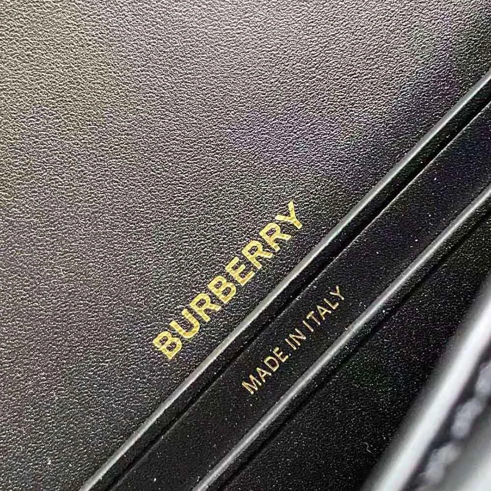 Burberry Small Leather Olympia Bag for Women in Black Burberry Small Leather Olympia Bag for Women in Black