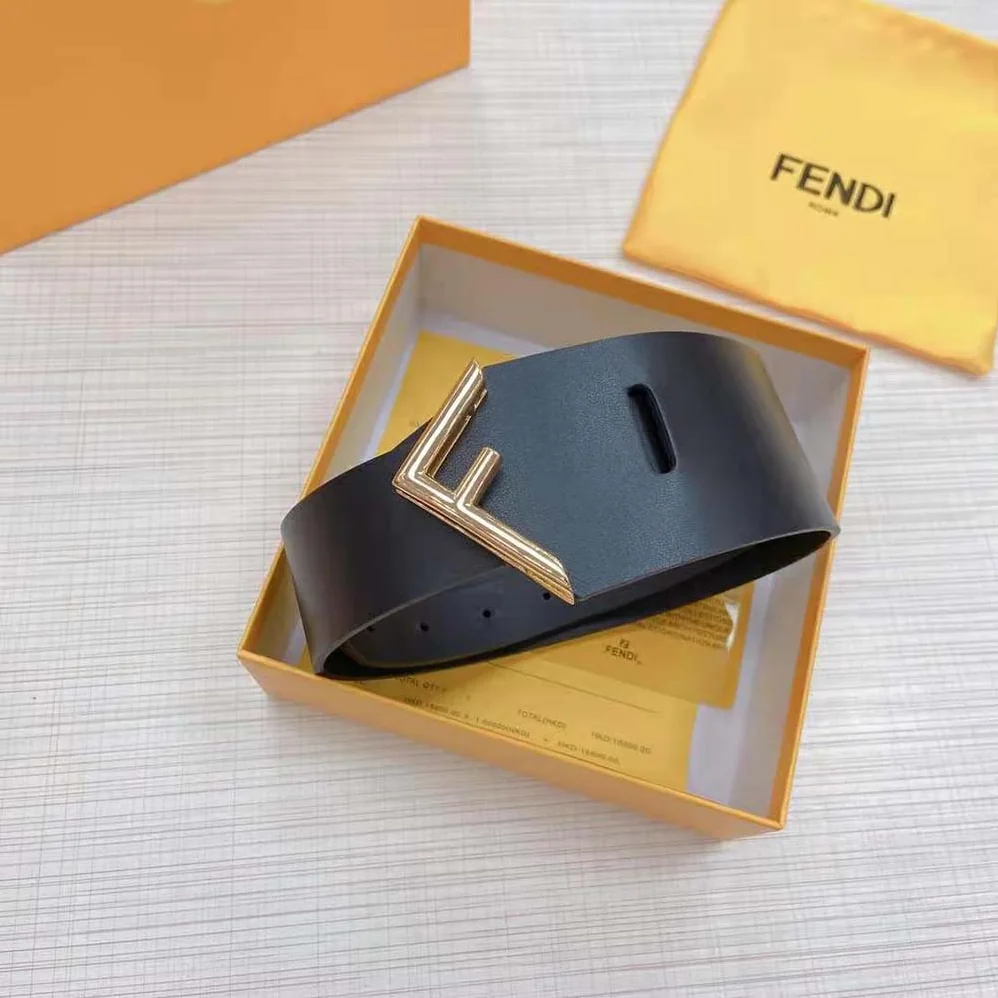 Fendi Black Leather Belt for Women Fendi Black Leather Belt for Women