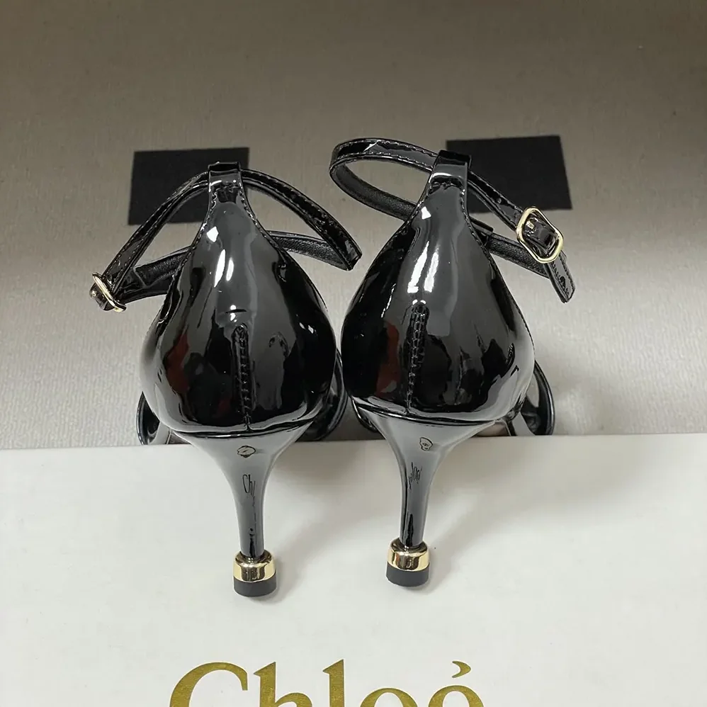 Chloe Cleia Heeled Sandal for Women in Black Chloe Cleia Heeled Sandal for Women in Black