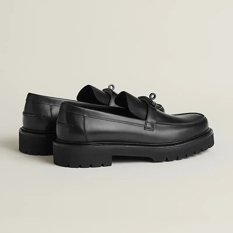 Hermes Icone Loafers Noir Hermes Icone Loafers Noir