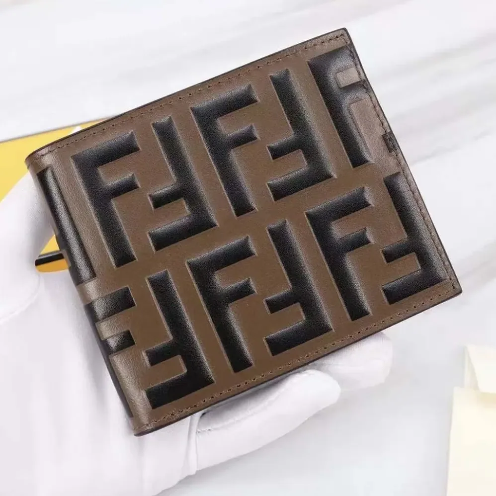 Fendi Bi-Fold Wallet in FF Motif Nappa Leather for Men