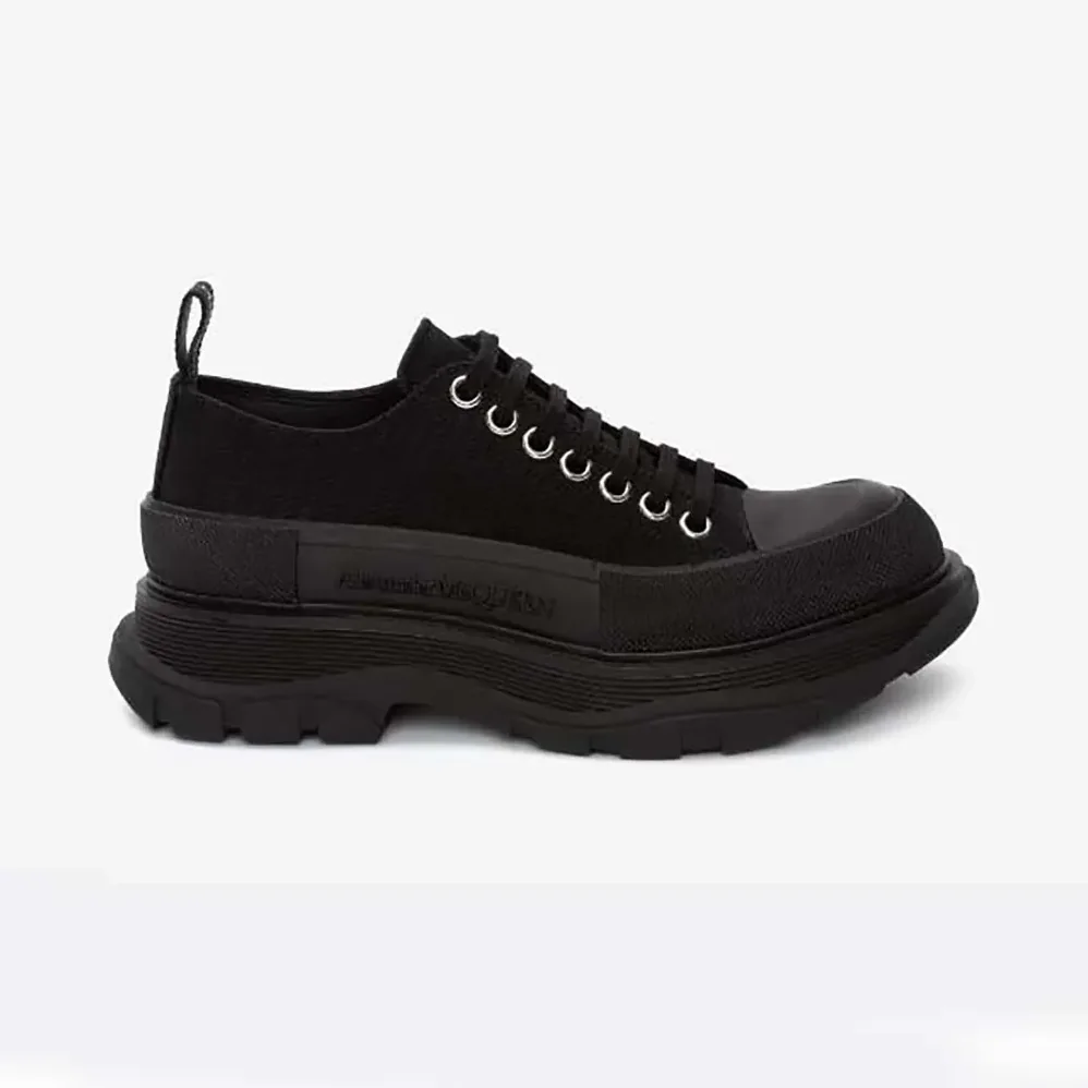 Alexander Mcqueen Tread Slick Lace Up in Black for Unisex