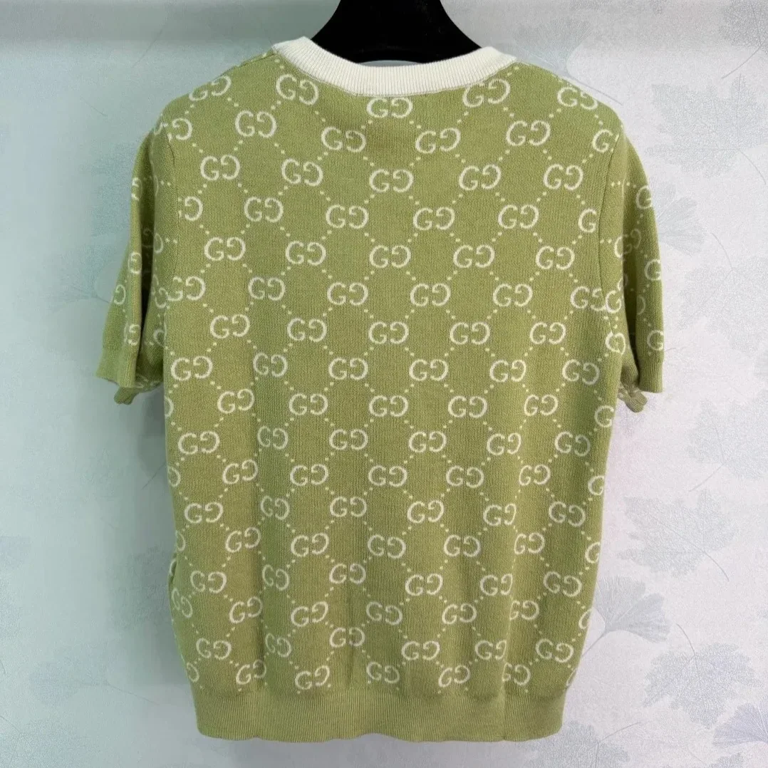 Gucci GG Monogram T in Shirt Sage Green