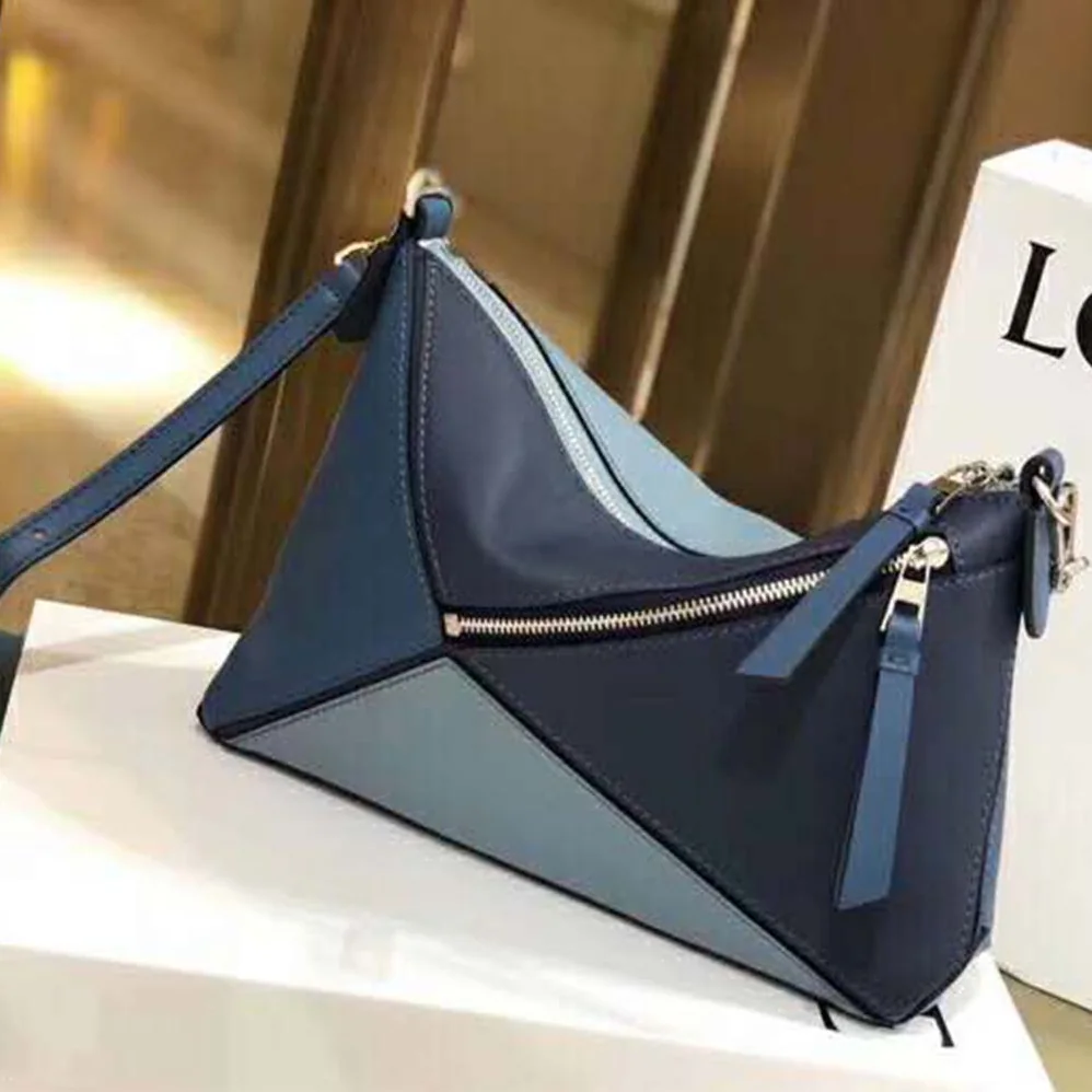 Loewe Puzzle Small Bag Varsity Blue Multitone for Women Loewe Puzzle Small Bag Varsity Blue Multitone for Women