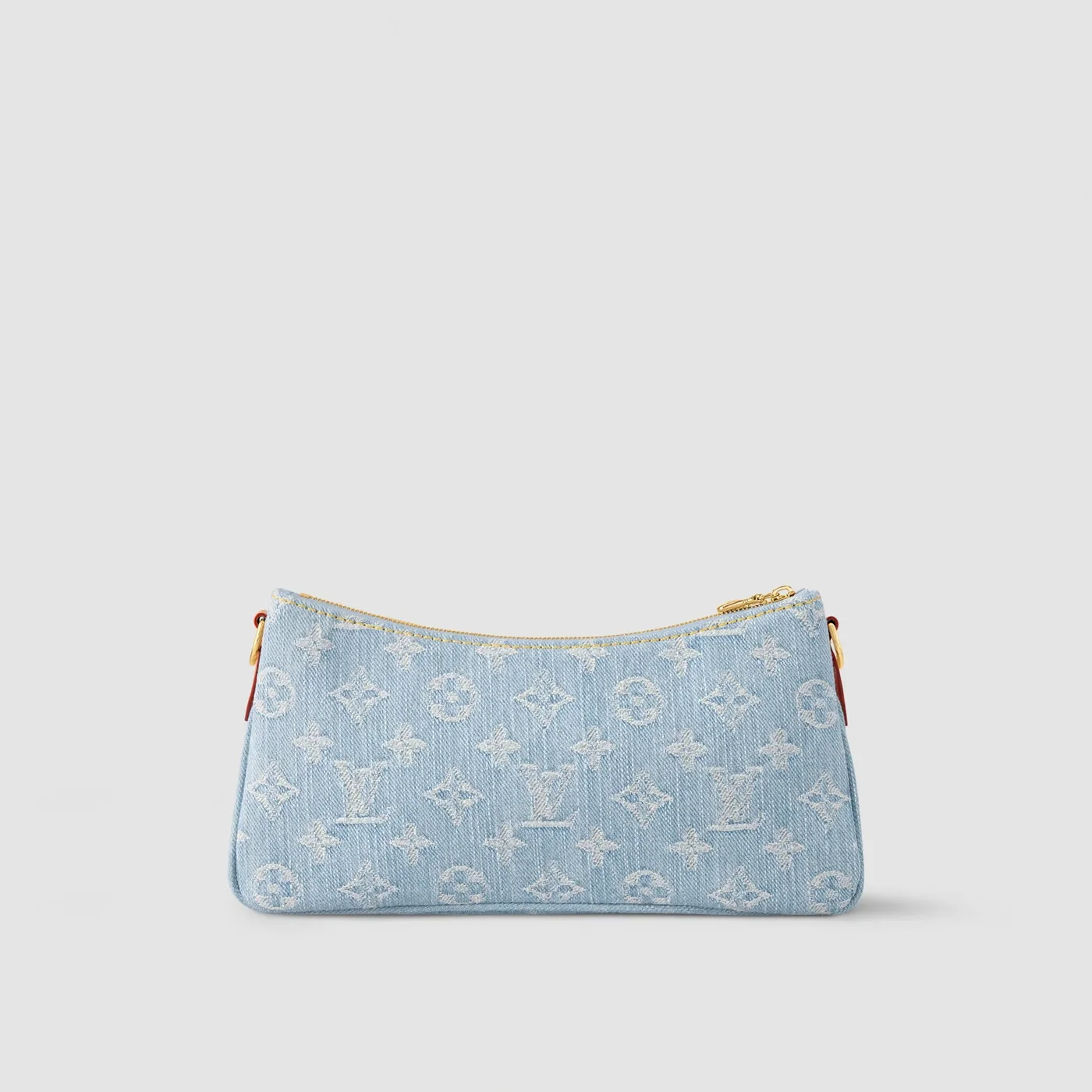 Louis Vuitton Liv Pochette Shoulder Bag in Blue Gold Hardware