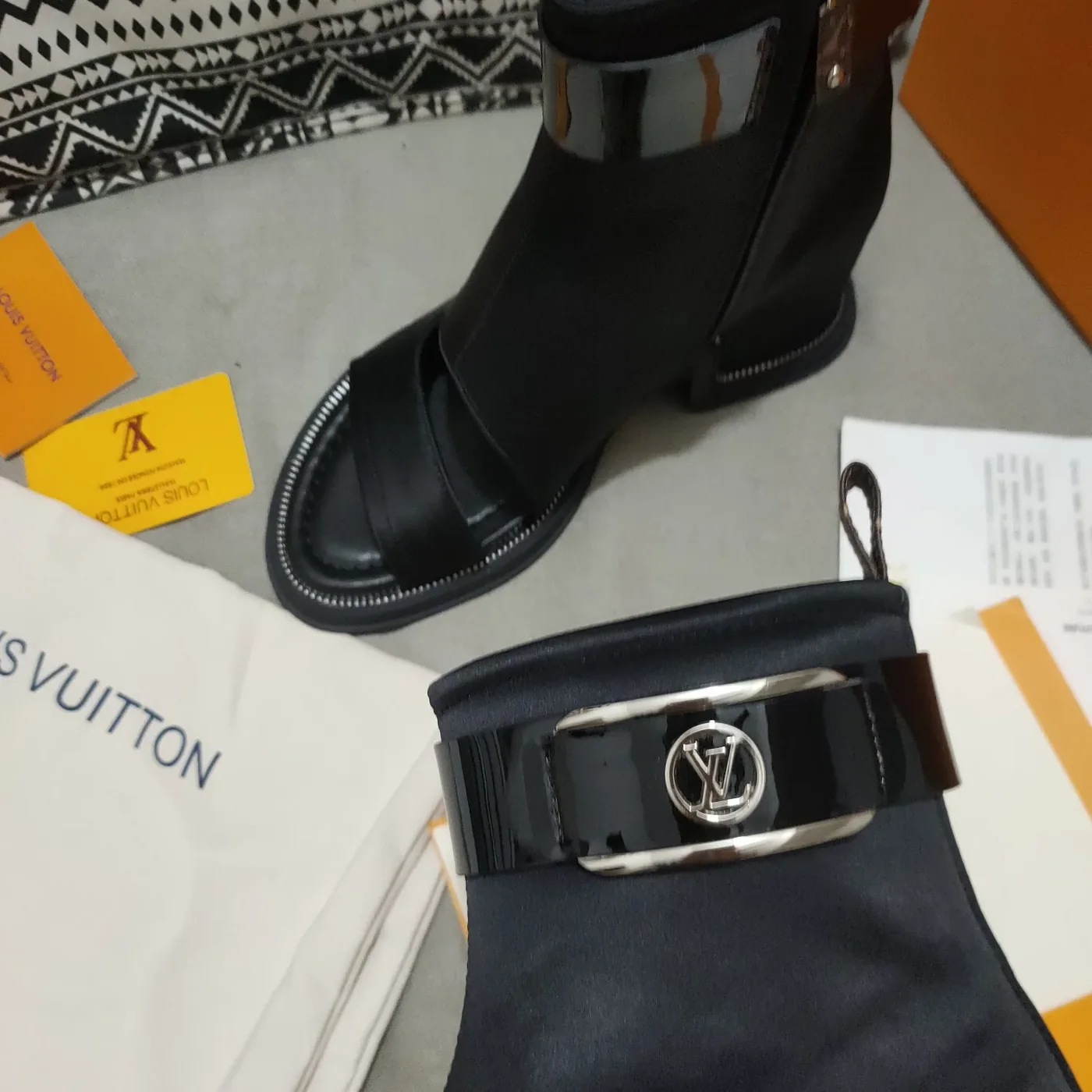 Louis Vuitton Moonlight Ankle Boots Black LV 1AA0H5