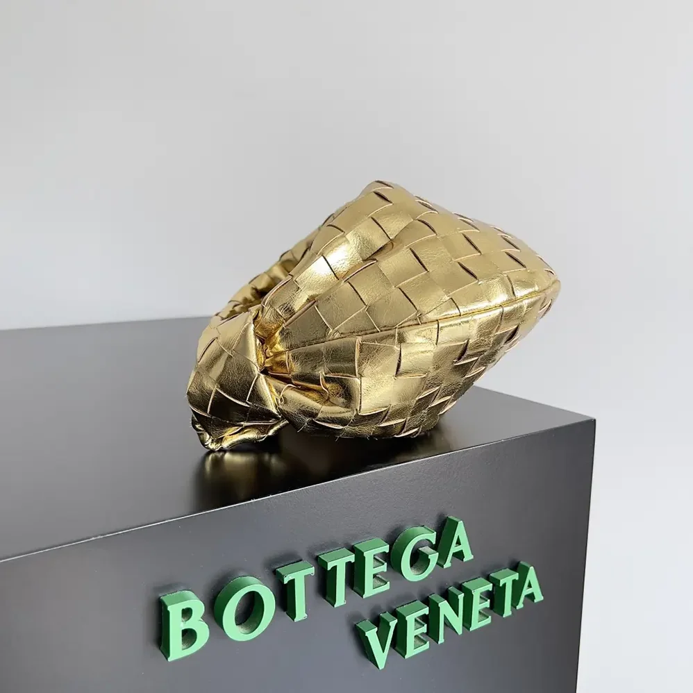 Bottega Veneta Mini Jodie for Women in Gold Bottega Veneta Mini Jodie for Women in Gold