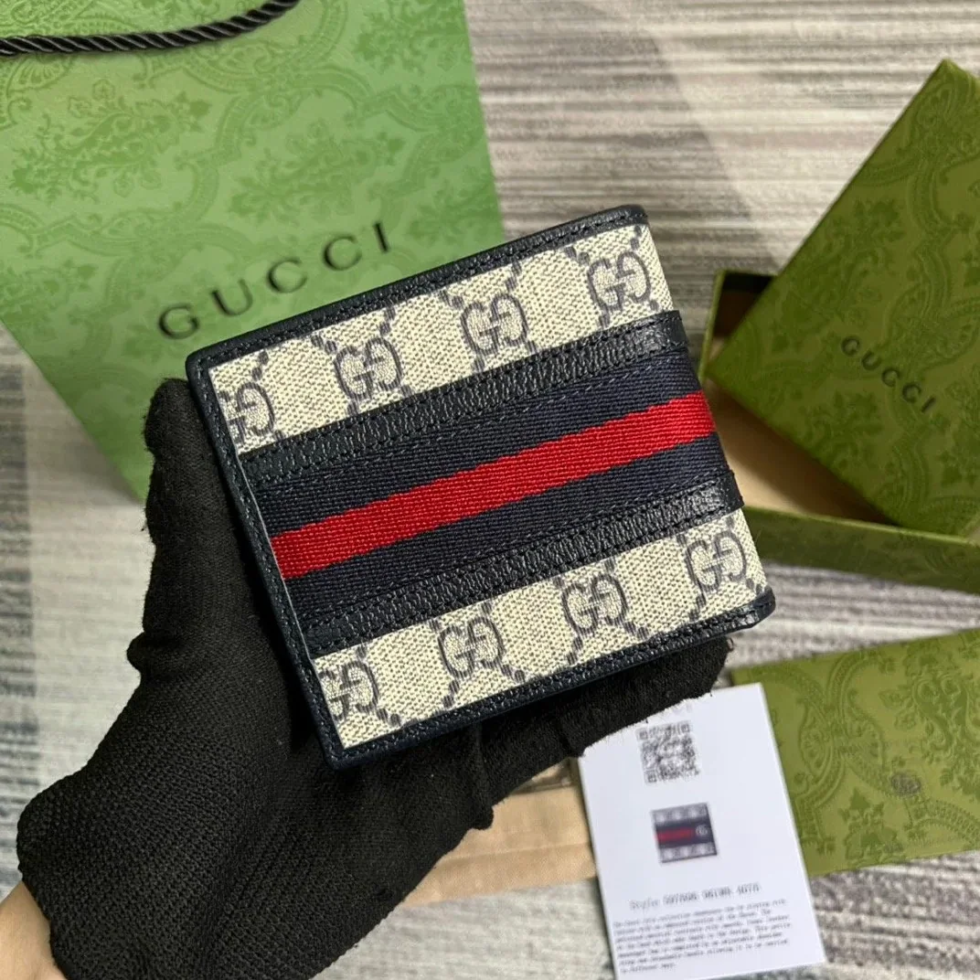 Gucci Ophidia GG Wallet Beige and Blue /