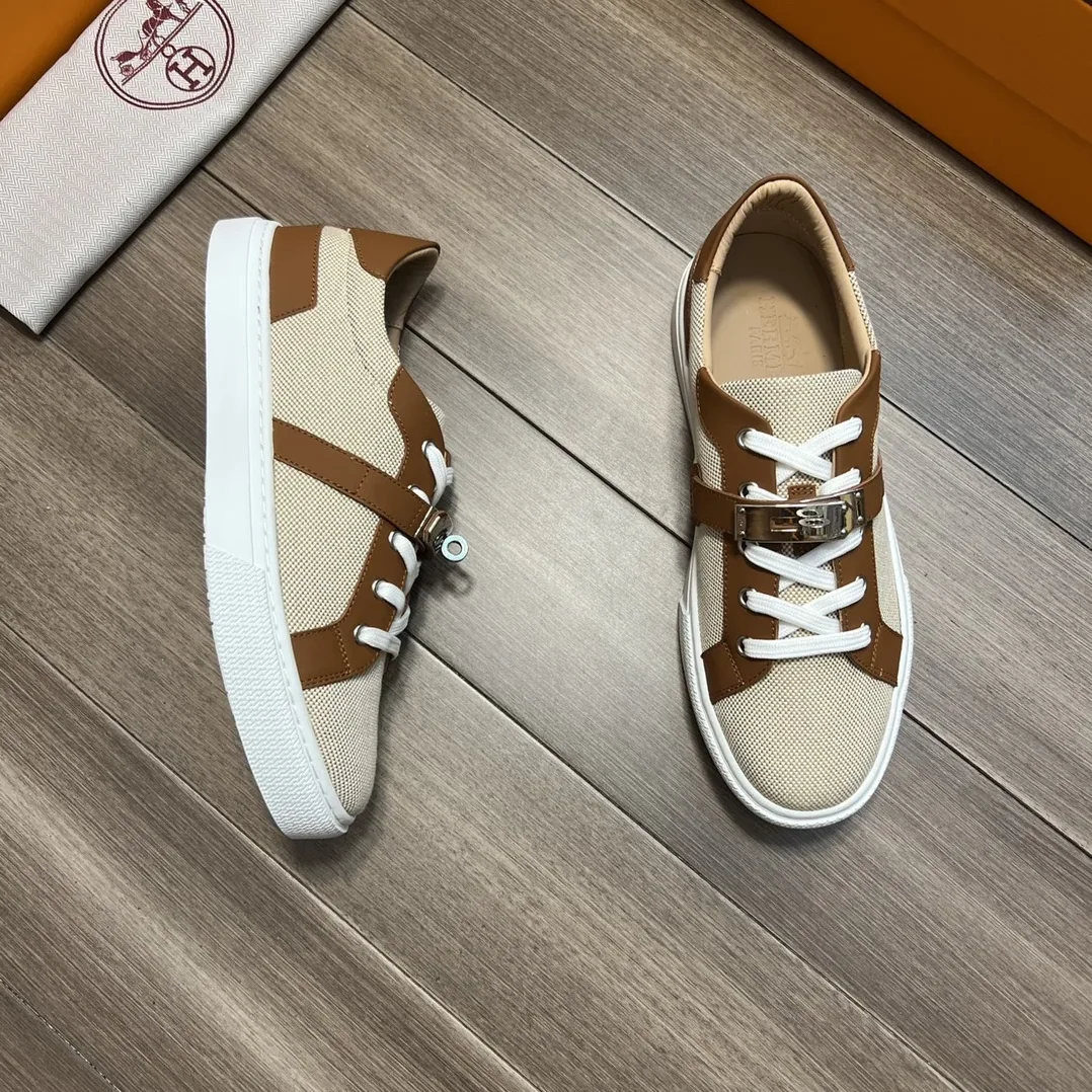 Hermes Casual Sneakers Beige
