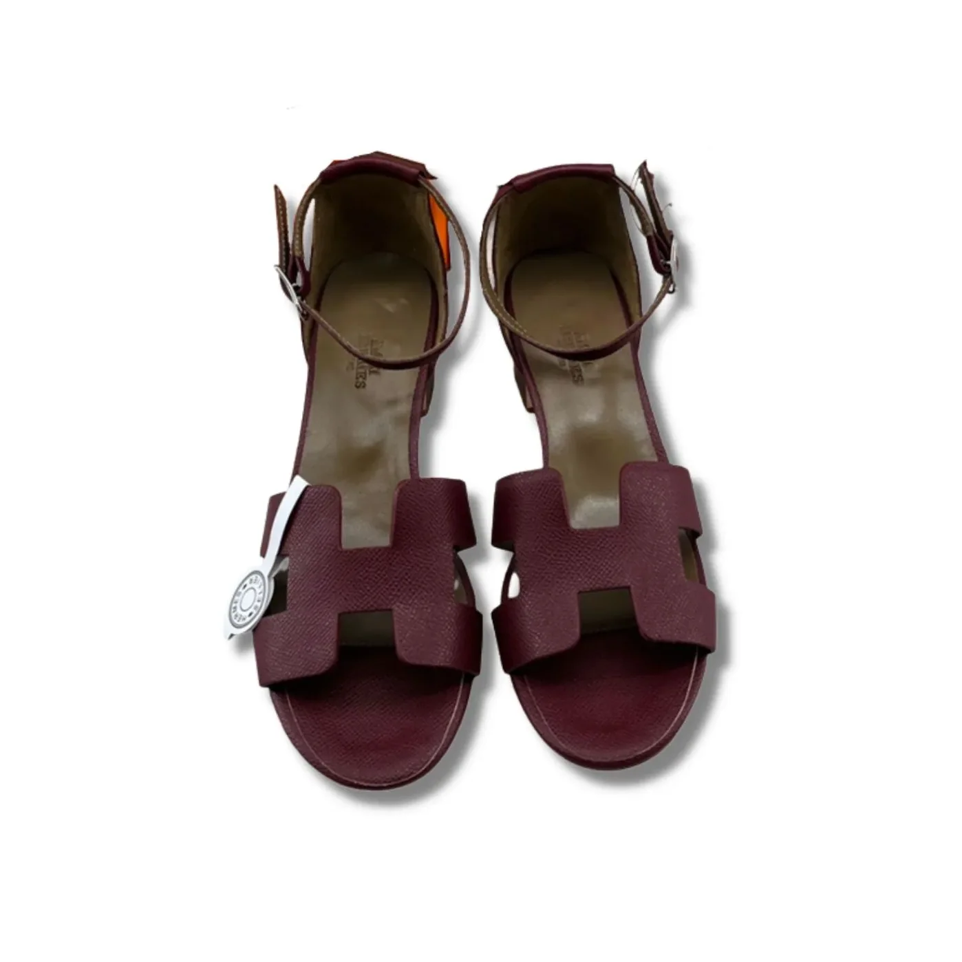 Hermes Encens 50 Sandal Burgundy Hermes Encens 50 Sandal Burgundy