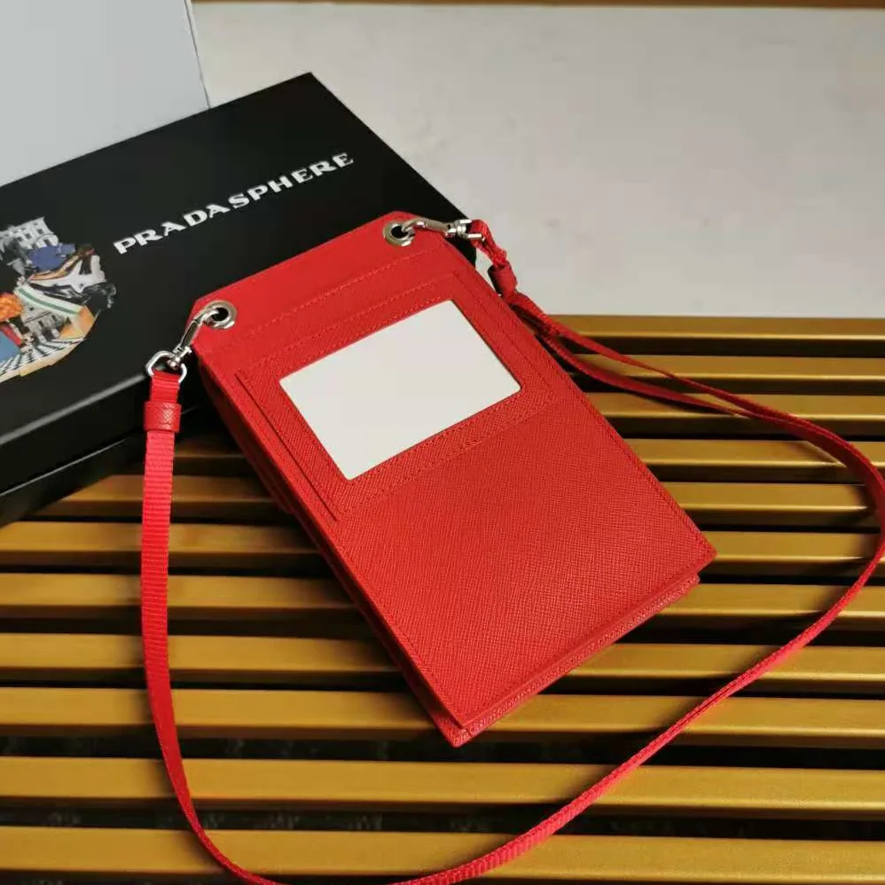 Prada Saffiano Leather Smartphone Case for Men in Red Prada Saffiano Leather Smartphone Case for Men in Red