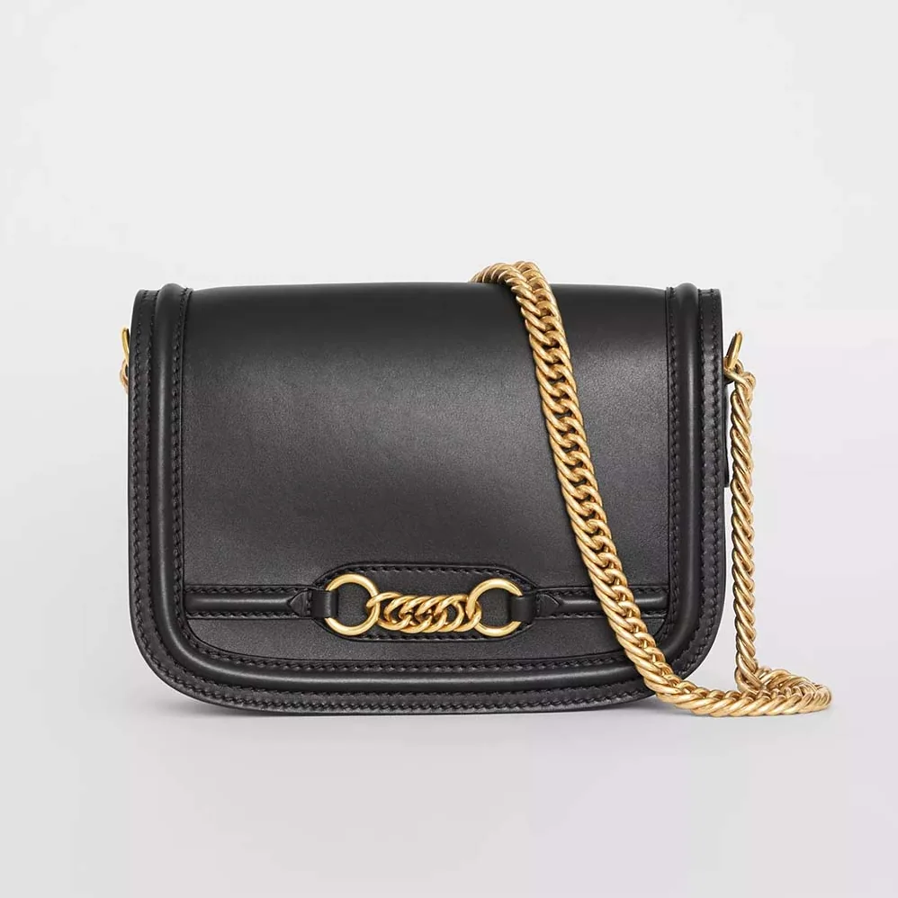 Burberry The Leather Link Bag for Women in Black