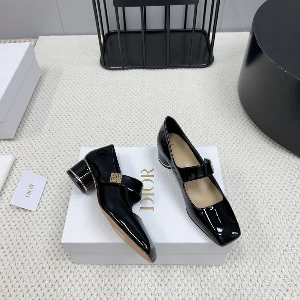 Dior Miss Dior Pump Black Patent Calfskin for Women Dior Miss Dior Pump Black Patent Calfskin for Women