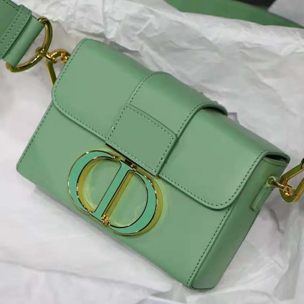 Dior 30 Montaigne Box Bag Mint Green Box Calfskin for Women
