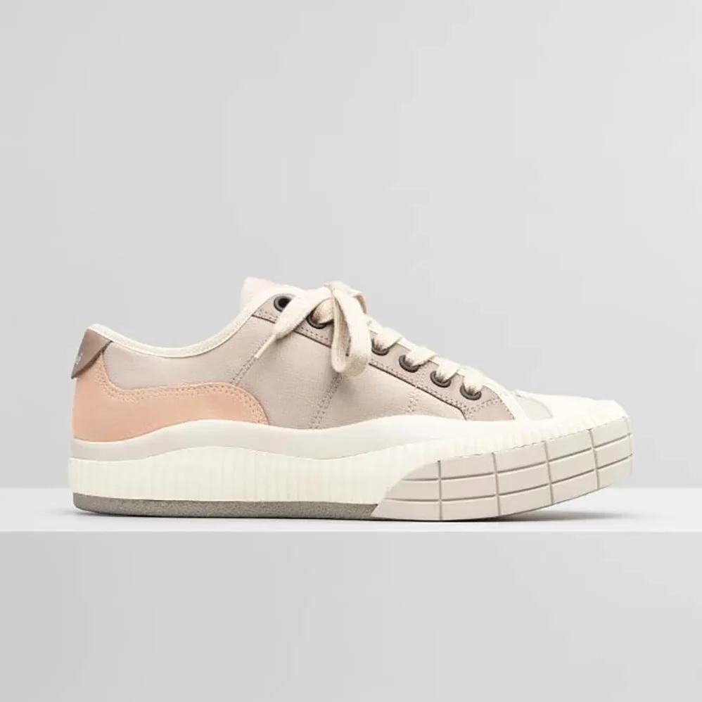 Chloe Clint Low-Top Sneaker in Nylon & Suede Calfskin for Women in Pink Chloe Clint Low-Top Sneaker in Nylon & Suede Calfskin for Women in Pink