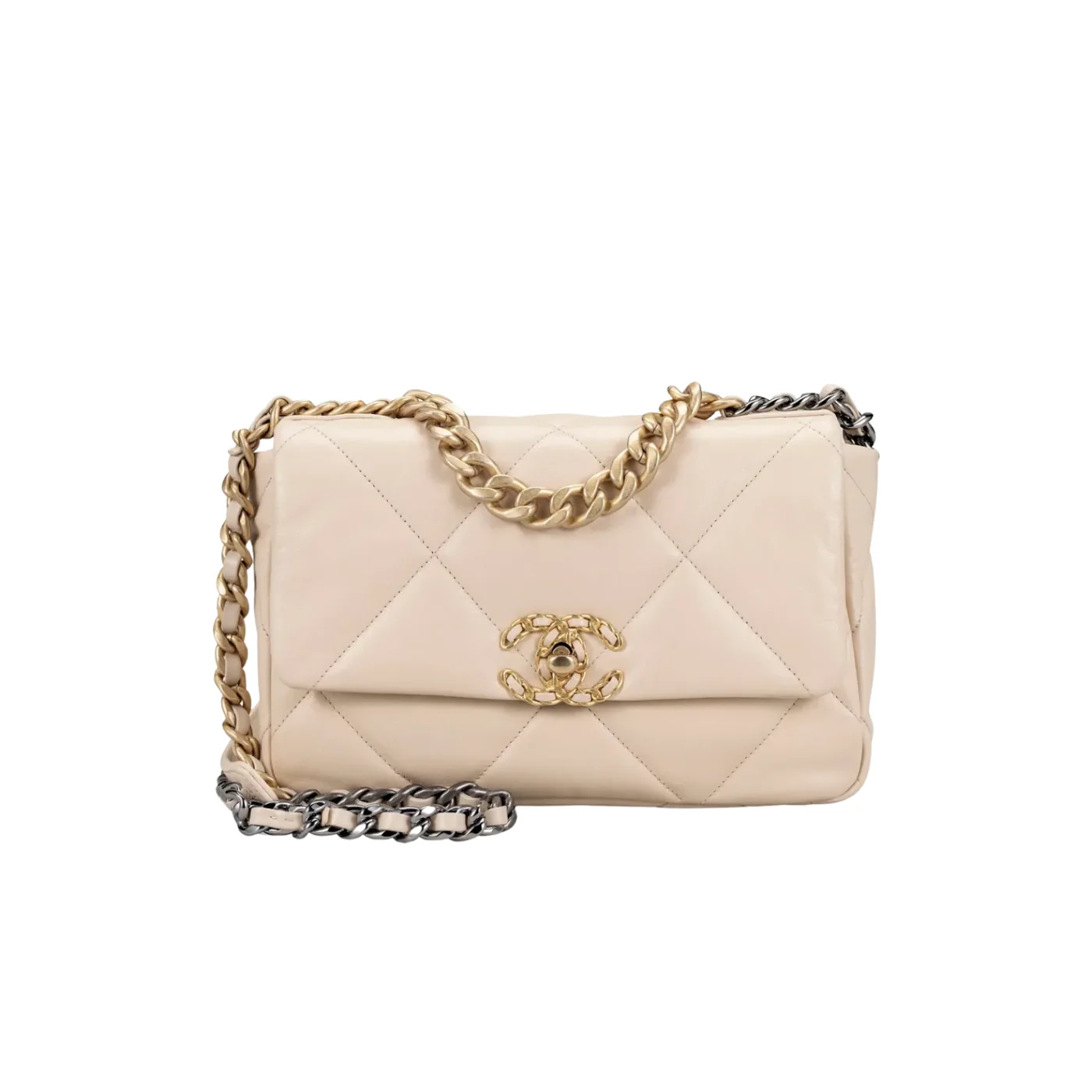 Chanel 19 Flap Bag Crossbody in Beige