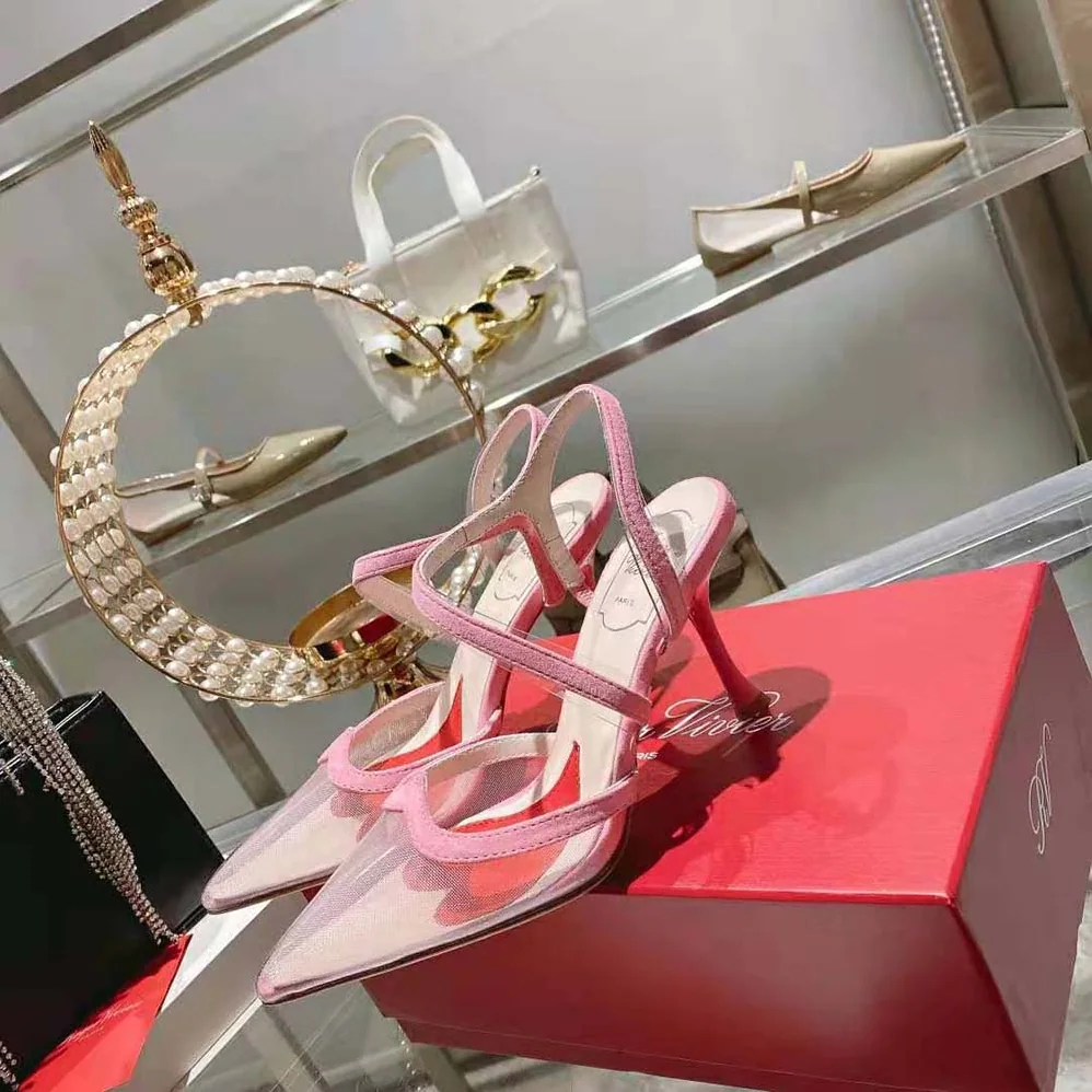 Roger Vivier I Love Vivier Slingback Pumps in PVC for Women in Pink