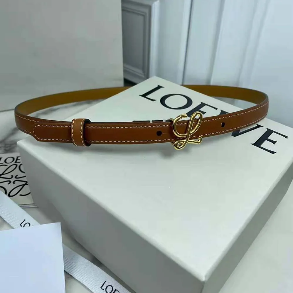 Loewe Belt in Smooth Calfskin for Women in Brown