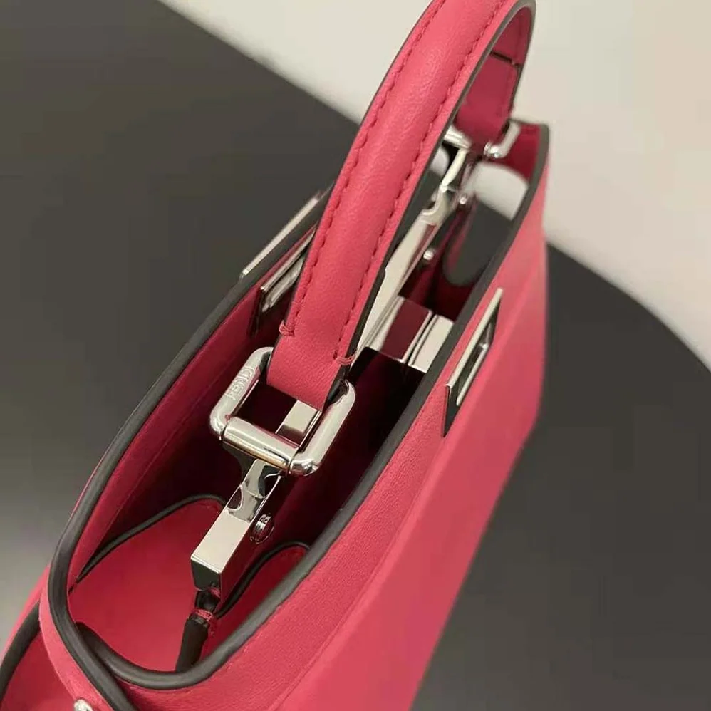 Fendi Peekaboo ISeeU Petite Rose Padded Nappa Leather Bag for Women Fendi Peekaboo ISeeU Petite Rose Padded Nappa Leather Bag for Women