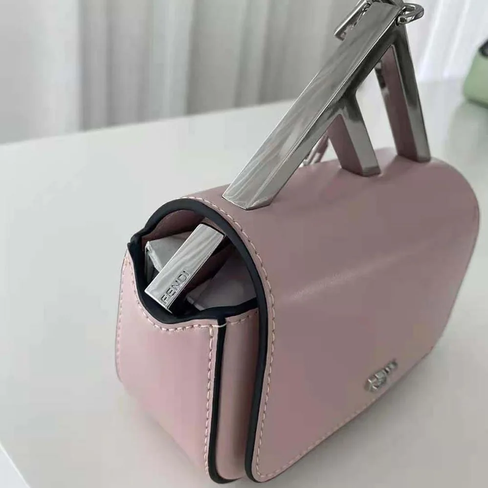 Fendi Nano Bag F Pink Leather Mini for Women in Bag