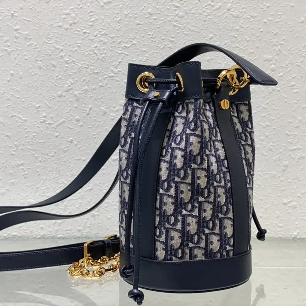 Dior Small Dior Backpack Blue Dior Oblique Jacquard for Women