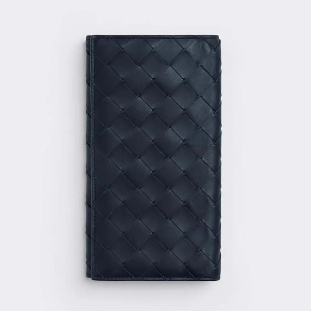 Bottega Veneta Long Intrecciato Wallet for Unisex in Black Bottega Veneta Long Intrecciato Wallet for Unisex in Black