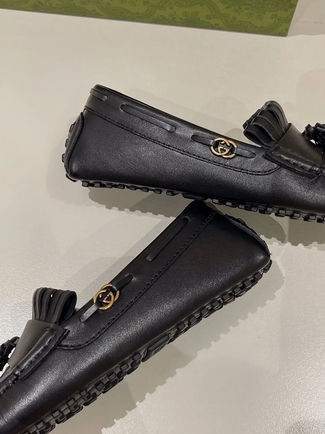 Gucci Loafer With Driver Interlocking G Black for Men Gucci Loafer With Driver Interlocking G Black for Men
