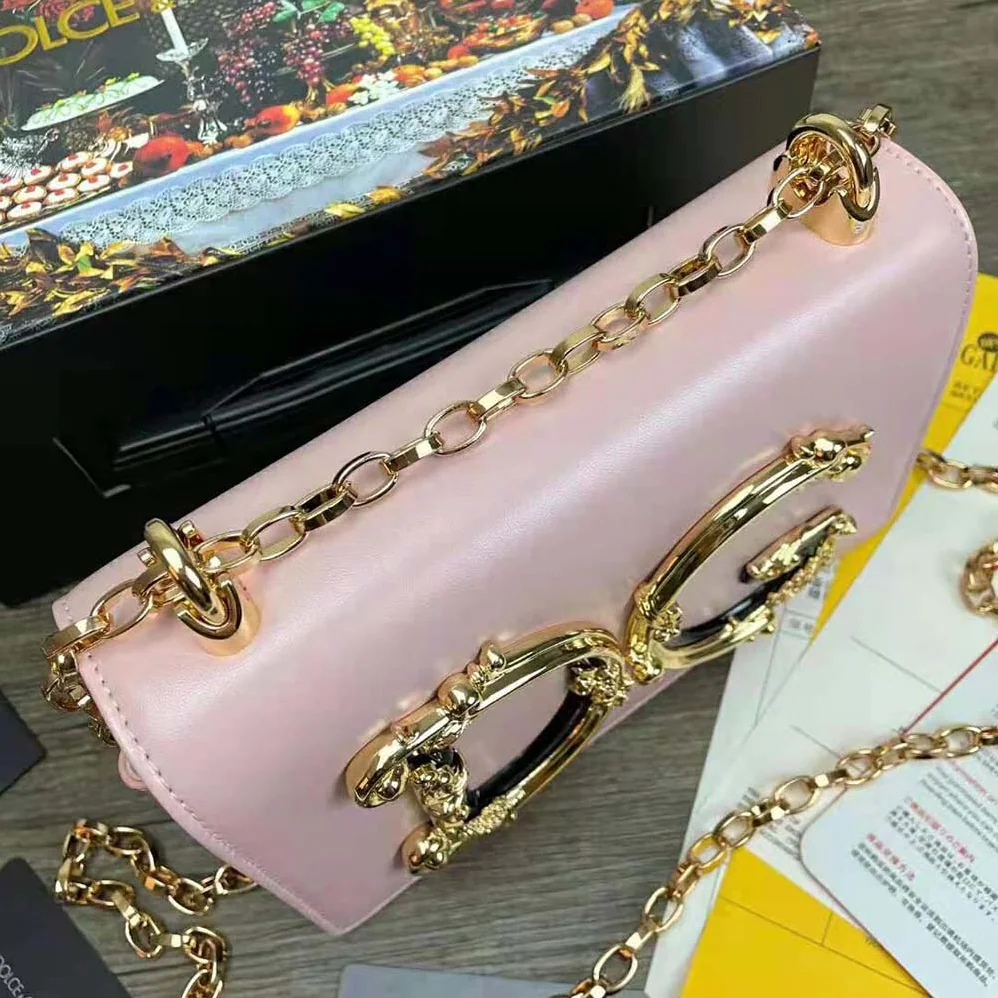 Dolce Gabbana D&G Girls Shoulder Bag in Nappa Leather for Women in Pink