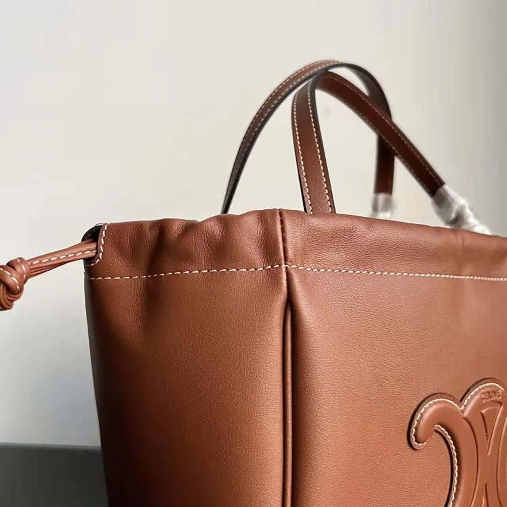 Celine Small Cabas Drawstring Cuir Triomphe in Smooth Calfskin for Women