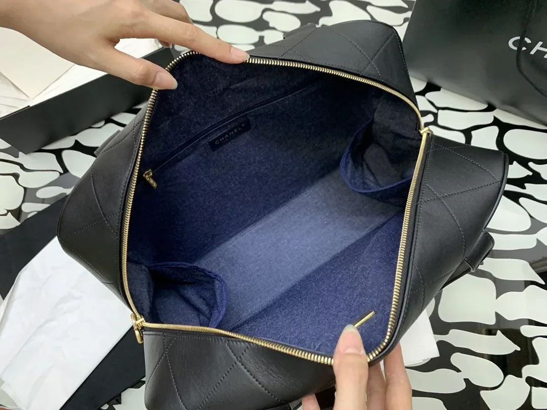 Chanel Maxi Bowling Bag Black / Chanel Maxi Bowling Bag Black /