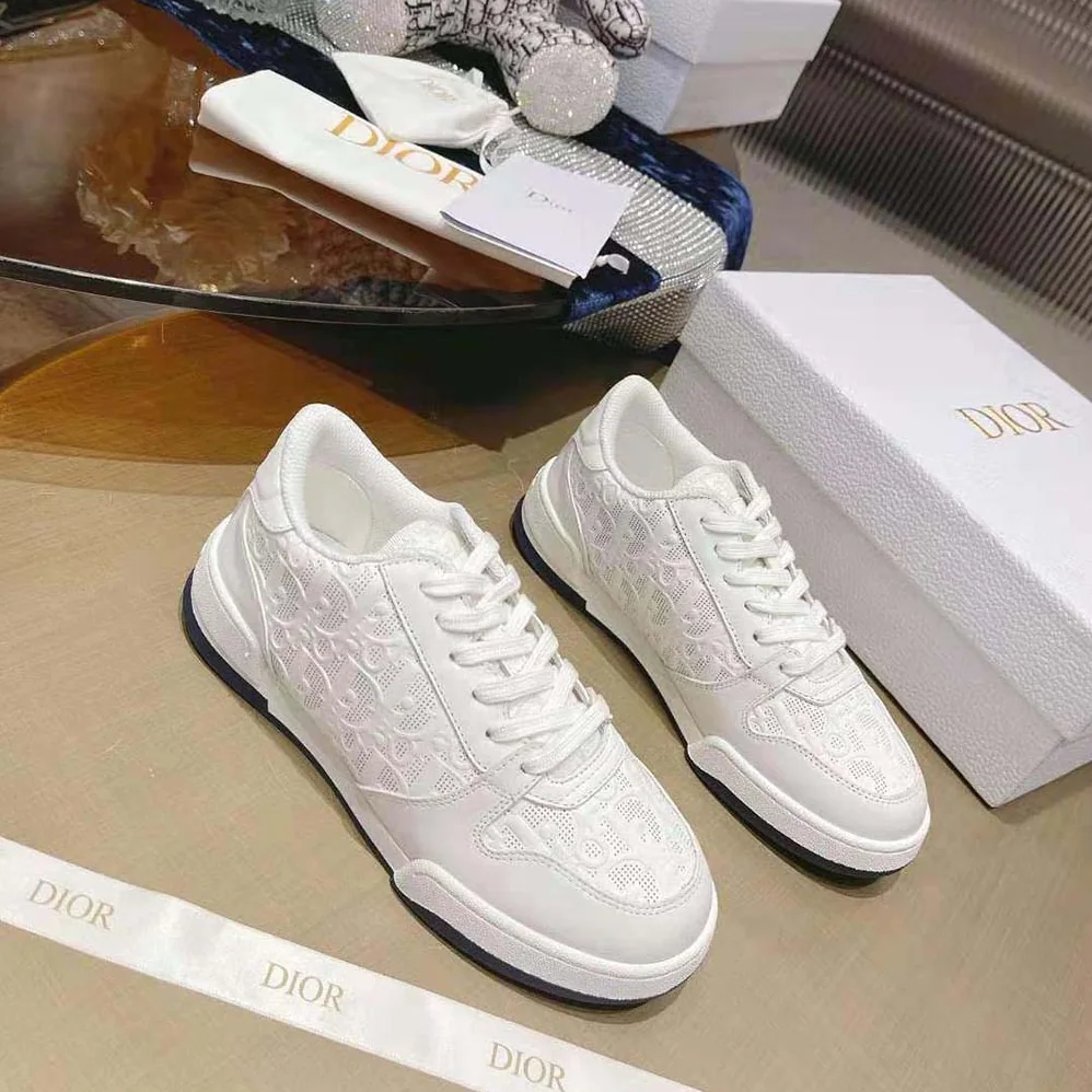 Dior One Sneaker White Dior Oblique Perforated Calfskin for Unisex Dior One Sneaker White Dior Oblique Perforated Calfskin for Unisex