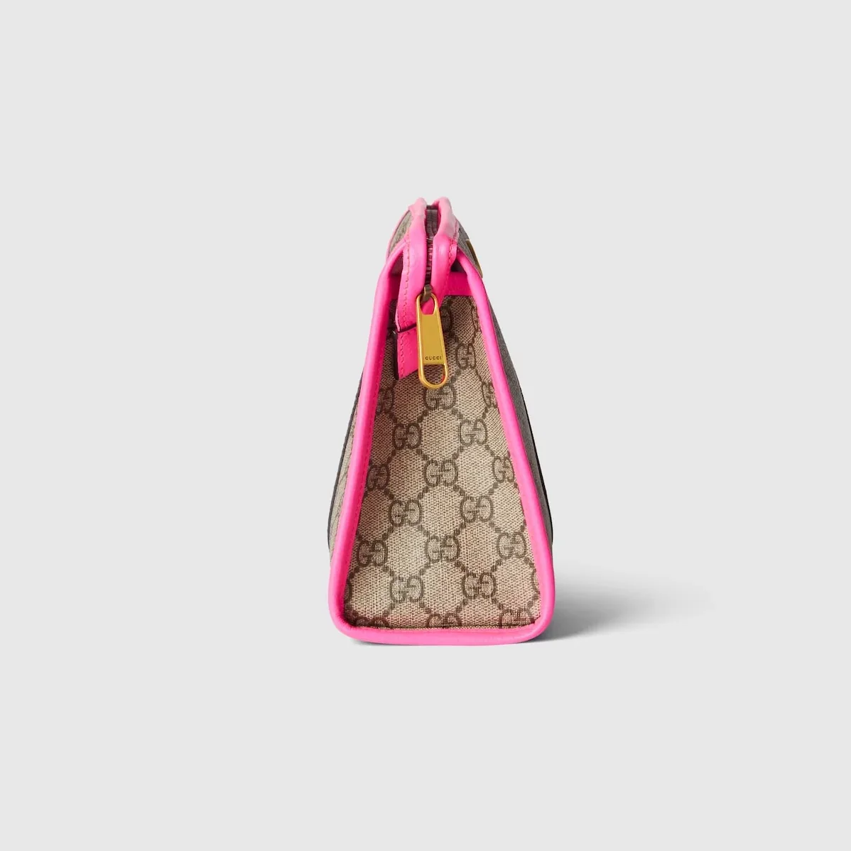 Gucci Ophidia Clutch & Pouch in Beige Gold Hardware