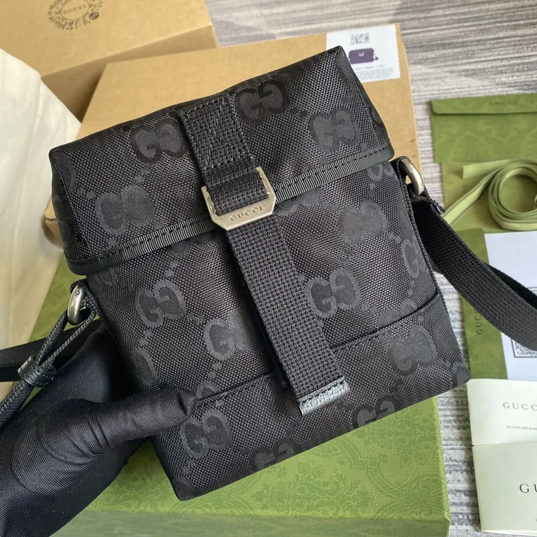 Gucci Off The Grid Messenger Bag Black GG ECONYL® / GG H9HKN